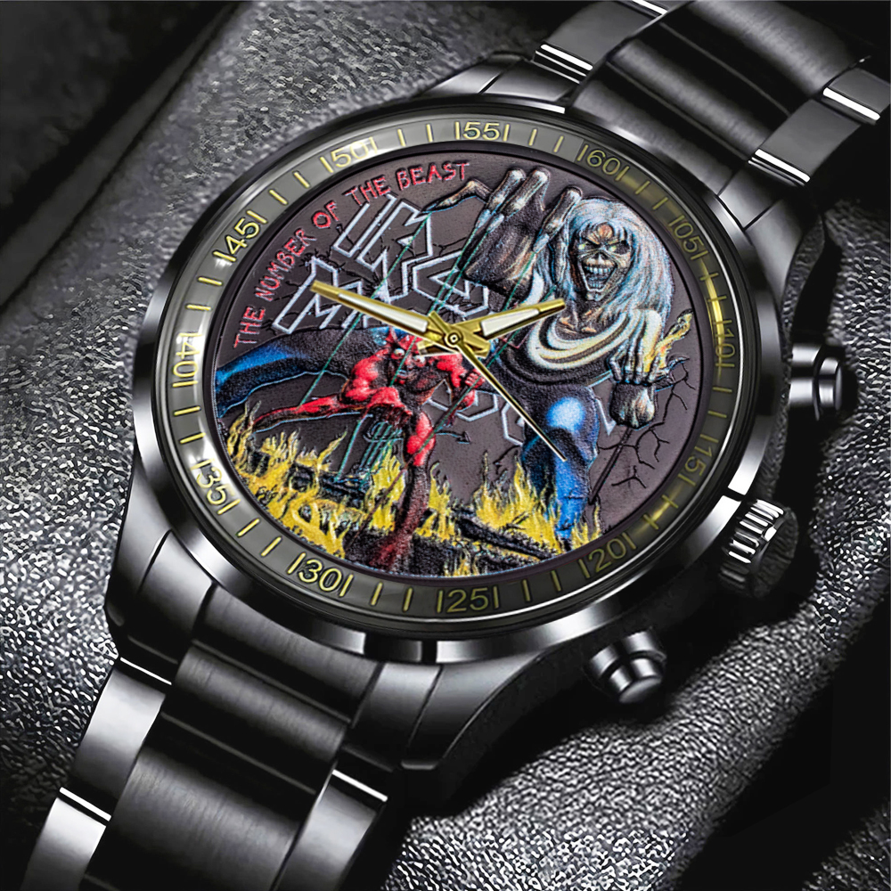 Iron Maiden Black Stainless Steel Watch MAITM11248