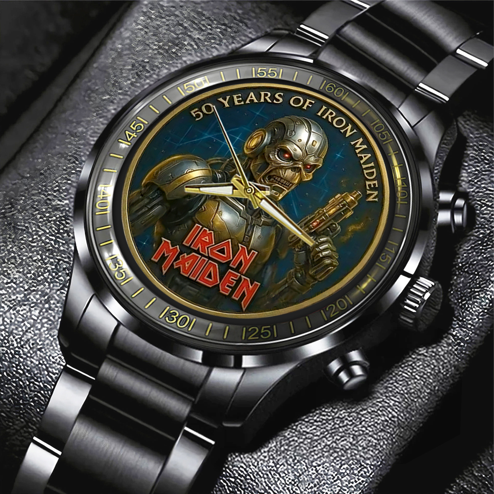 Iron Maiden Black Stainless Steel Watch MAITM11543