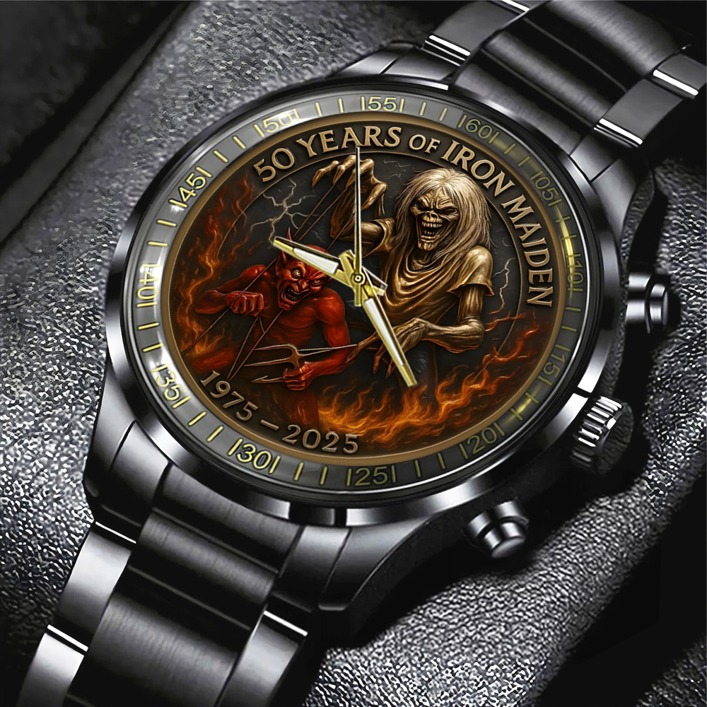 Iron Maiden Black Stainless Steel Watch MAITM11544