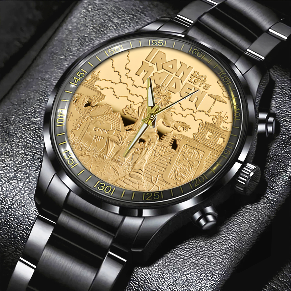 Iron Maiden Black Stainless Steel Watch TANTN14340 mk1