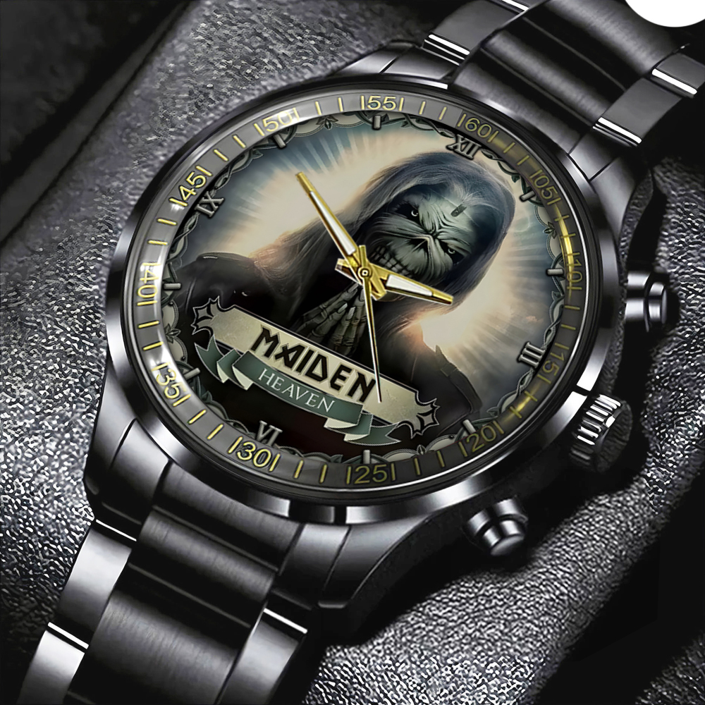 Iron Maiden Black Stainless Steel Watch GNENEW348 4