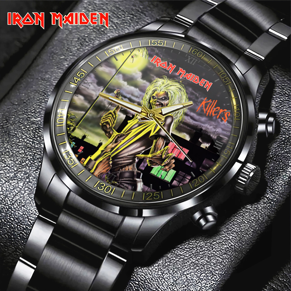 Iron Maiden Black Stainless Steel GNE3074 mk1