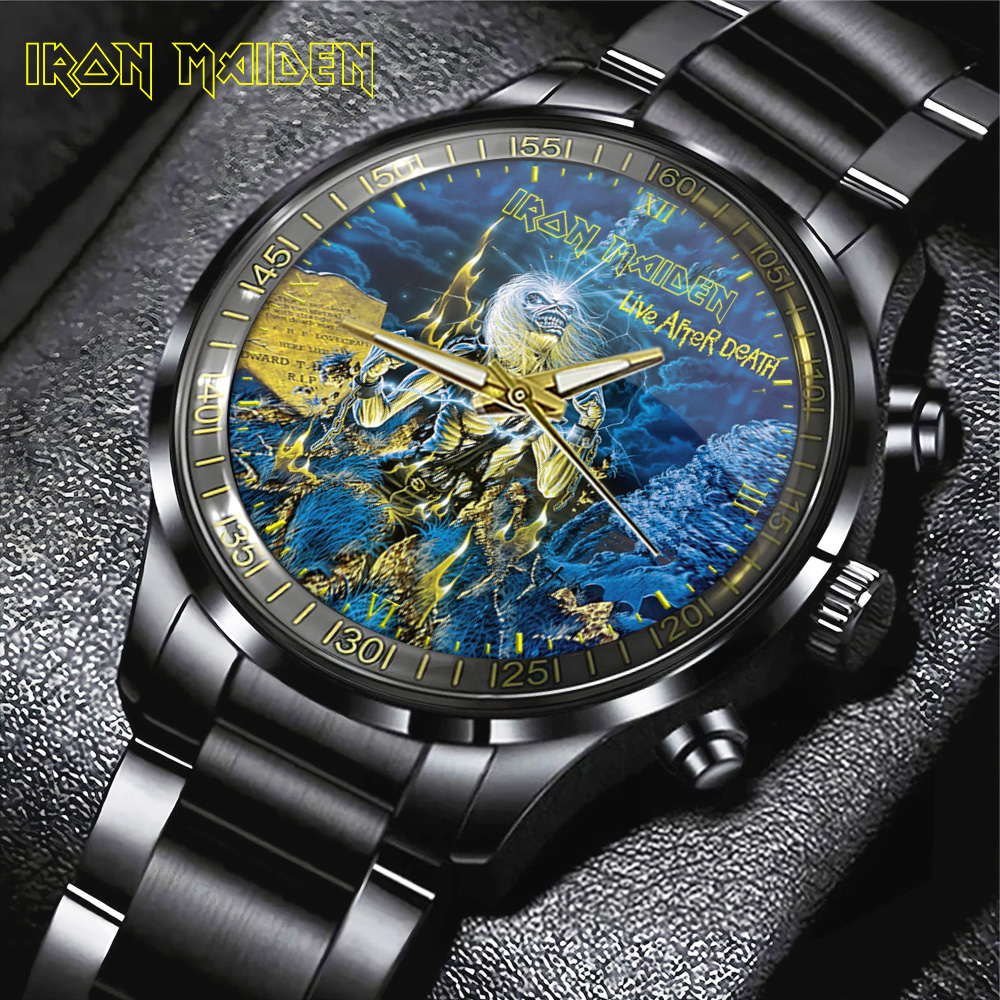 Iron Maiden Black Stainless Steel GNE3075 mk1