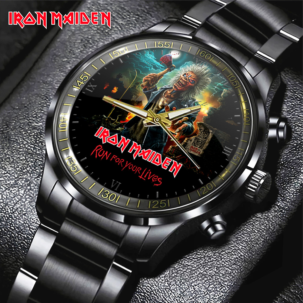 Iron Maiden Black Stainless Steel GNE3077 mk1