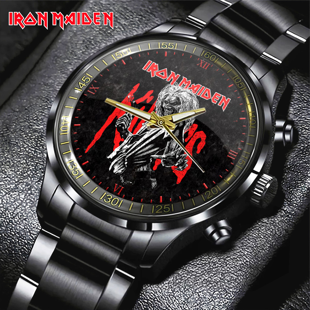 Iron Maiden Black Stainless Steel GNE3078 mk1