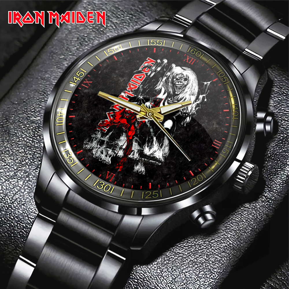 Iron Maiden Black Stainless Steel GNE3079 mk1