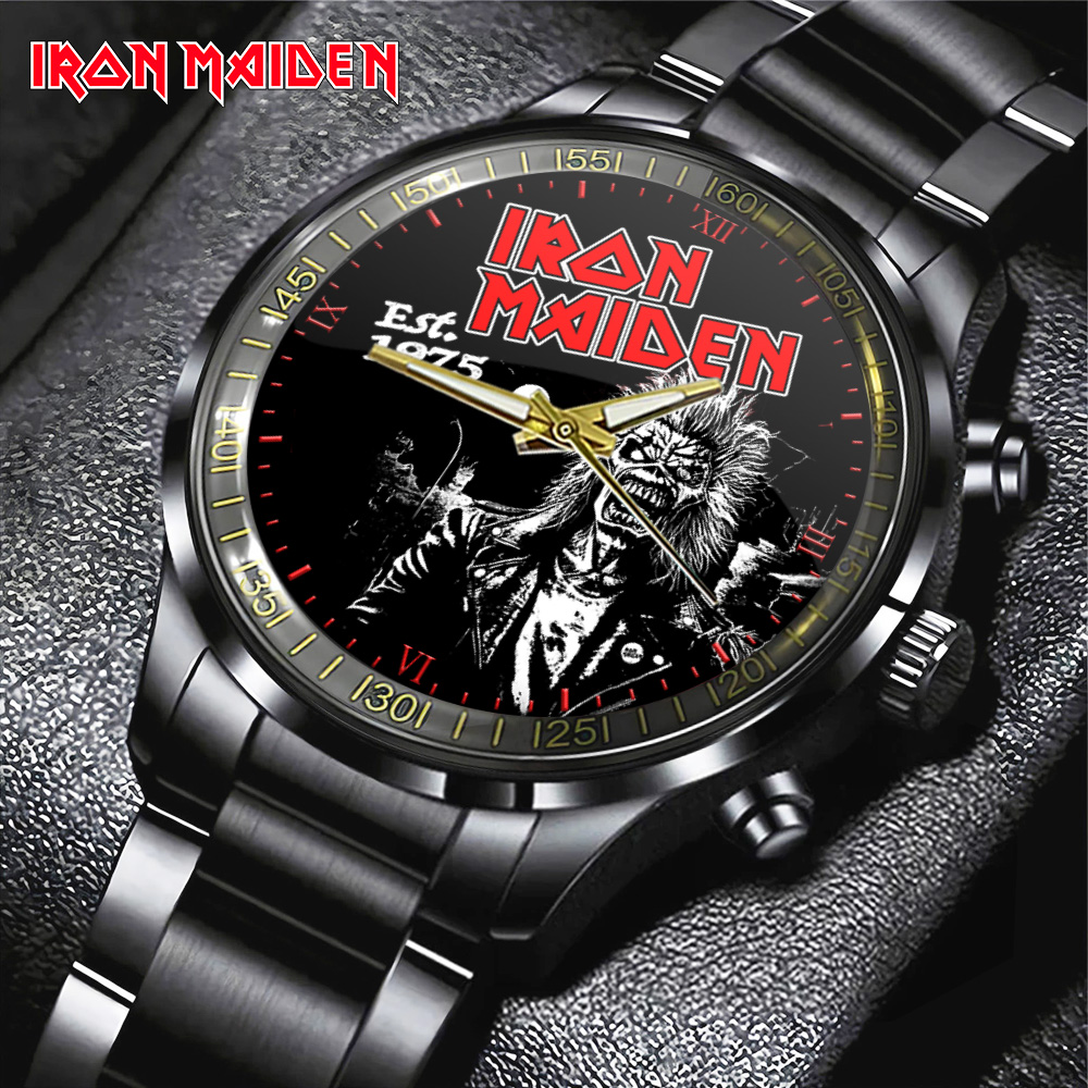 Iron Maiden Black Stainless Steel GNE3080 mk1