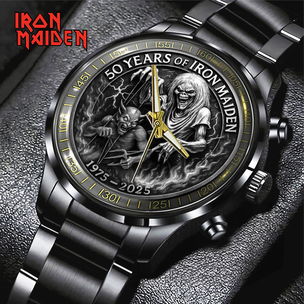 Iron Maiden Black Stainless Steel Watch TANTN13500 mk1