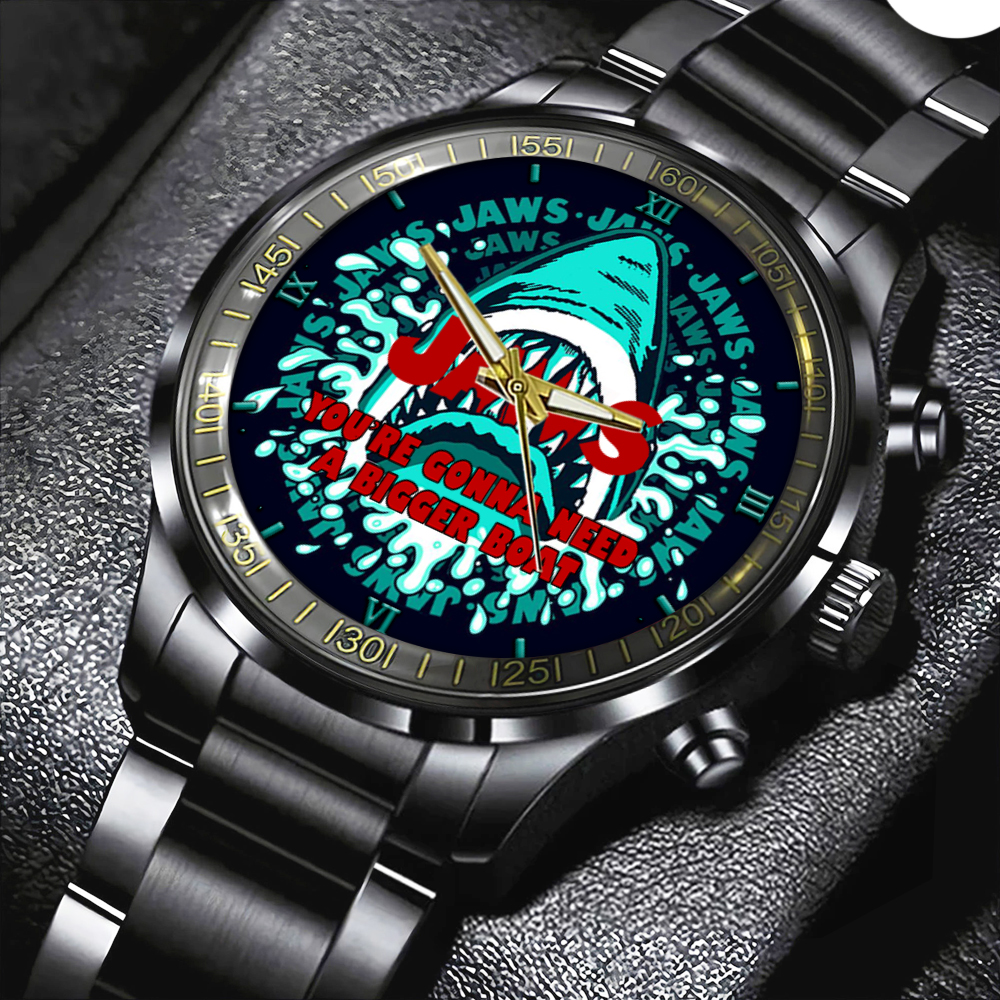 JAWS Black Stainless Steel Watch GNENEW325 1