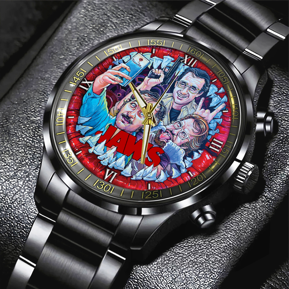 JAWS Black Stainless Steel Watch GNENEW489 4