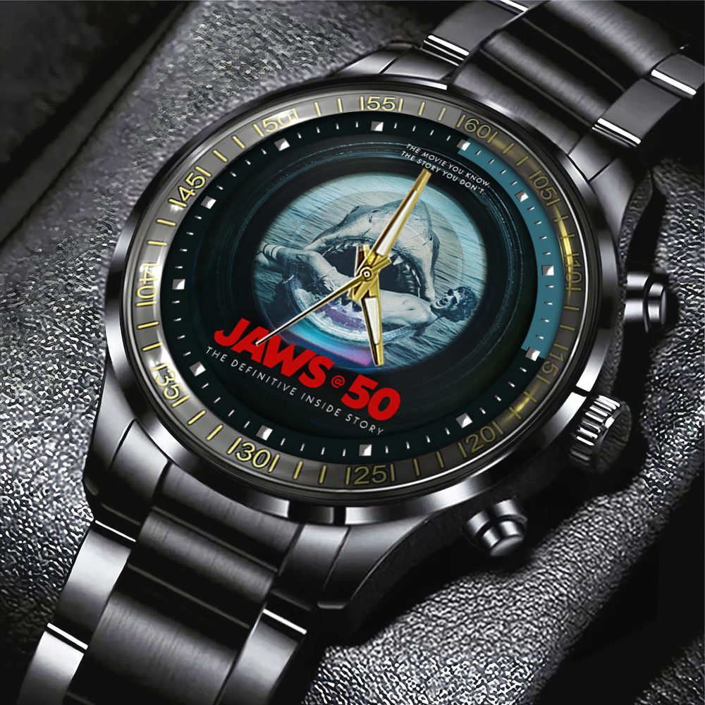 Jaws Black Stainless Steel Watch GNENEW431