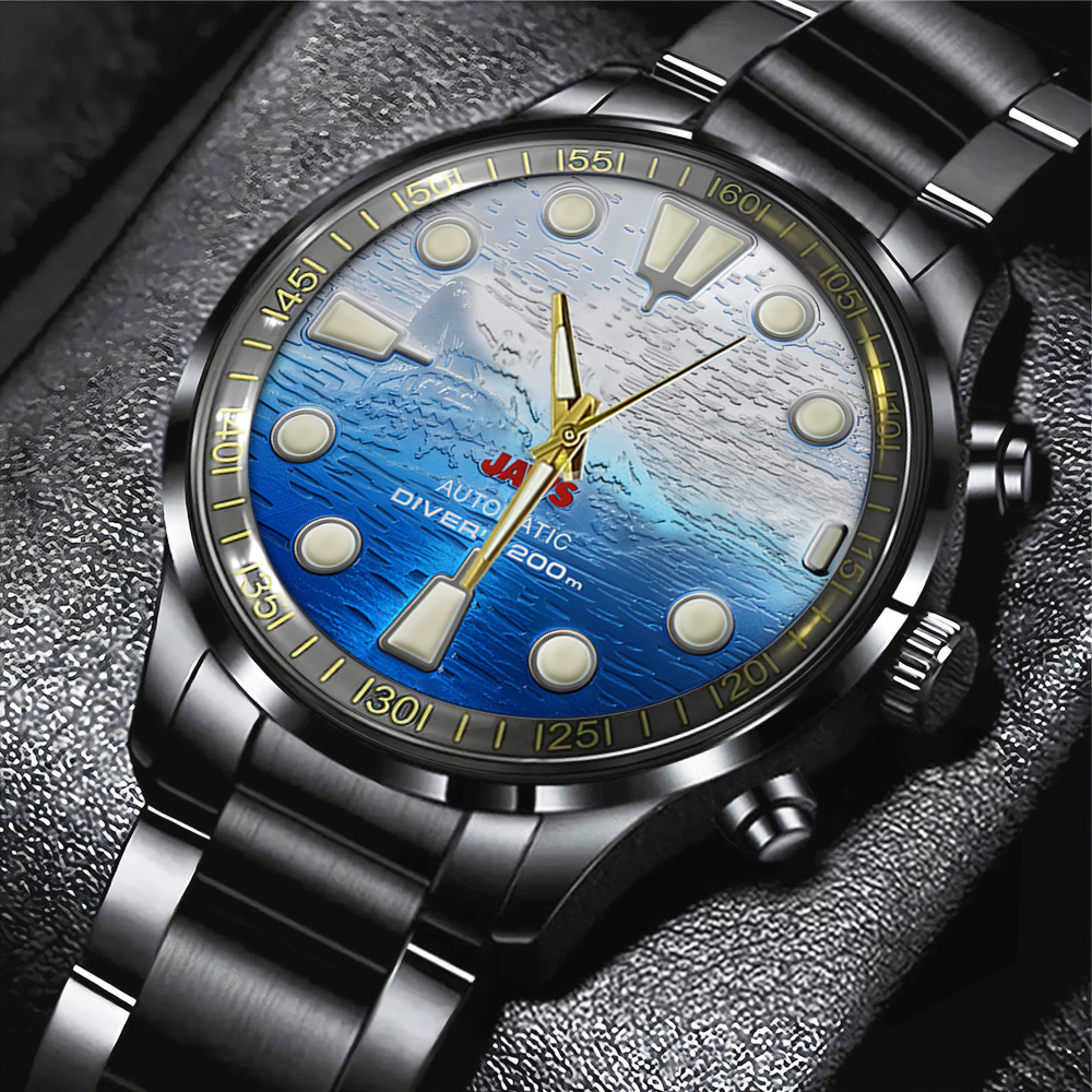 Jaws Black Stainless Steel Watch TANTN14191 mk1