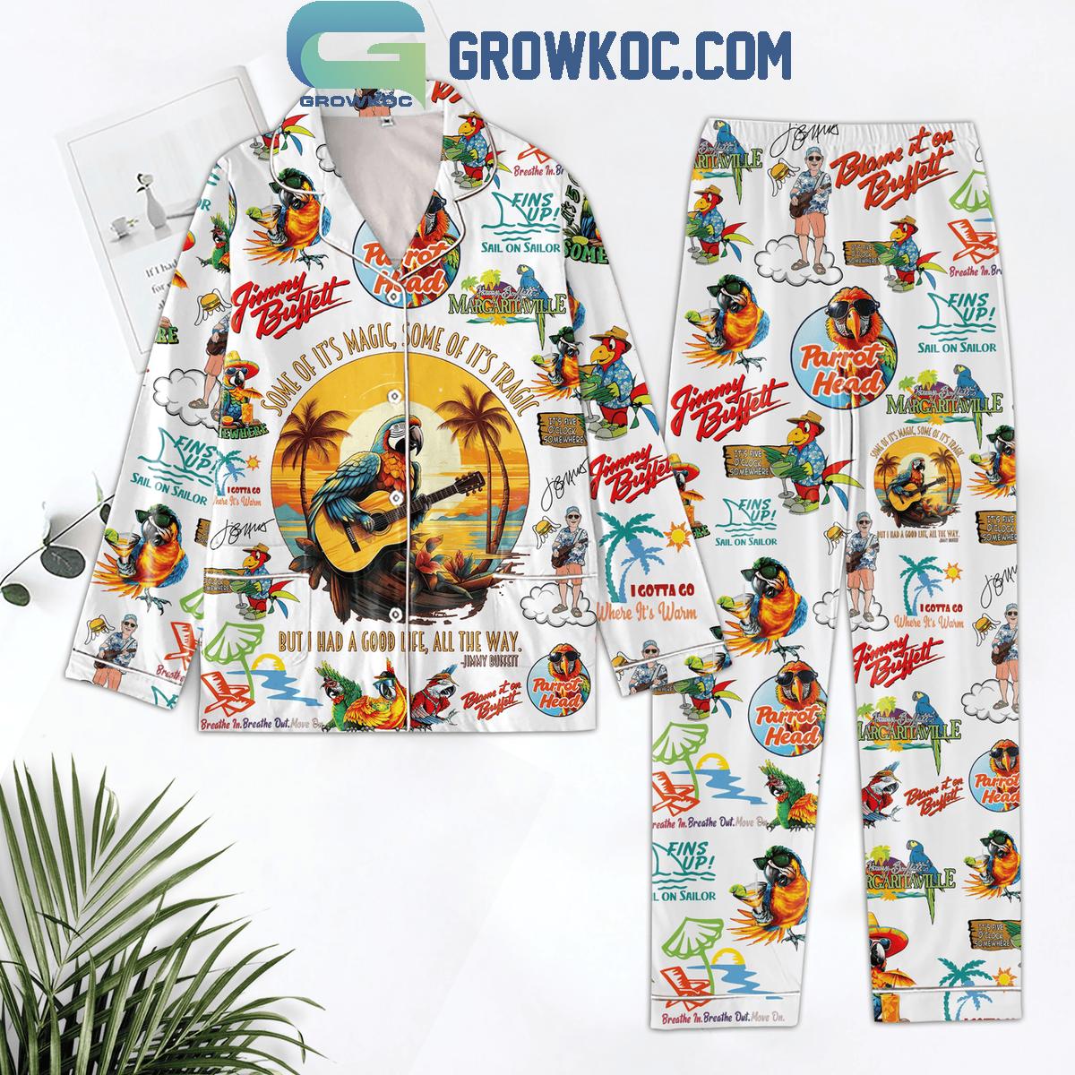 Jimmy Buffett Some Of Its Magic Some Of Its Tragic Polyester Pajamas Set 1 yJF6D