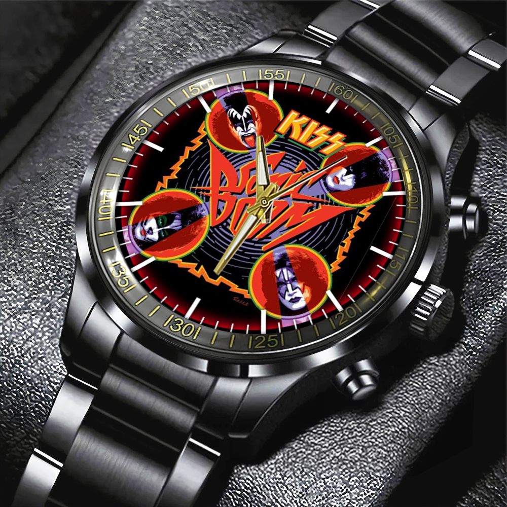 KISS Black Stainless Steel Watch GNE PANH 1 1