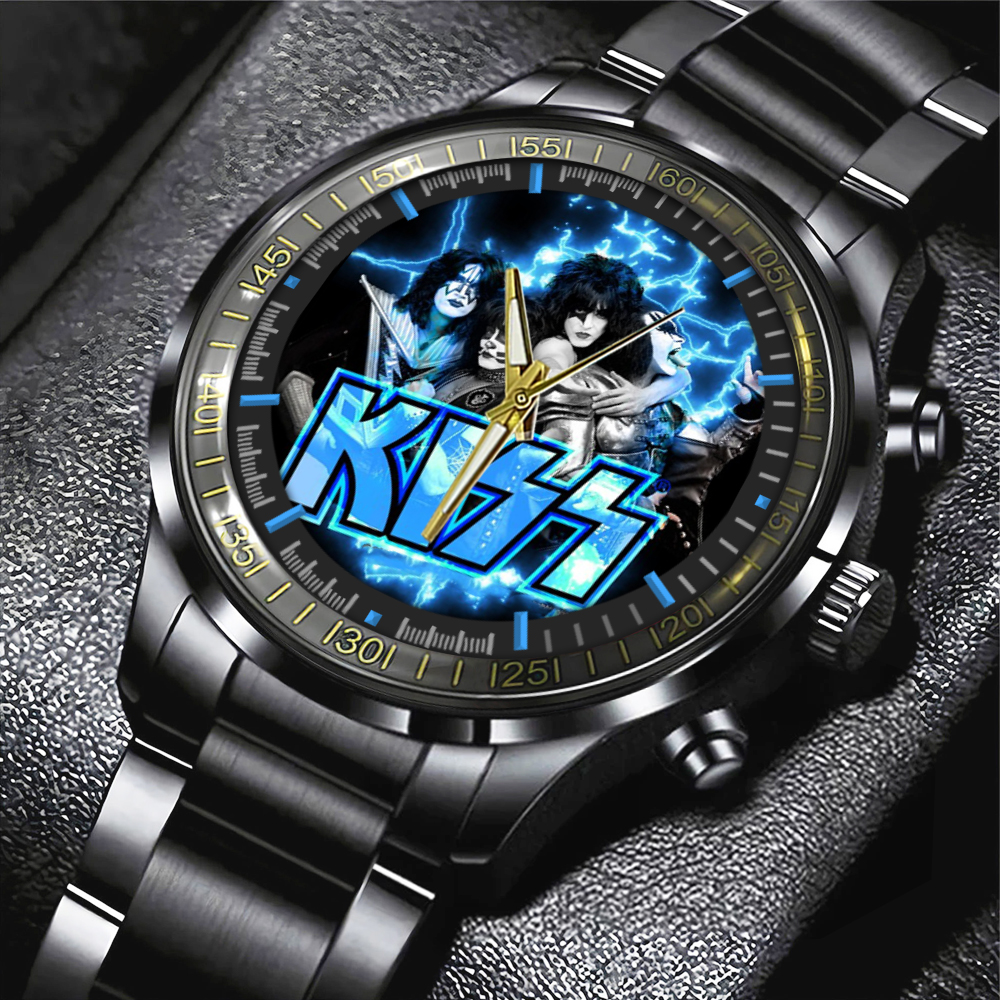 KISS Black Stainless Steel Watch GNE PANH 1 2