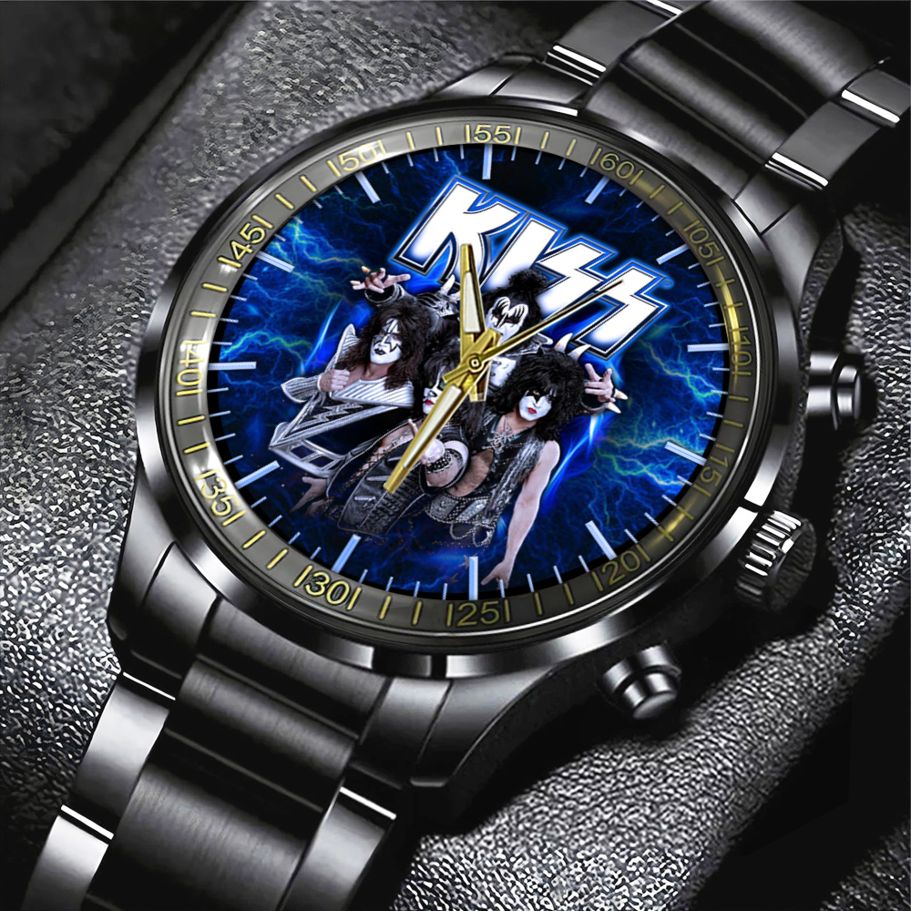KISS Black Stainless Steel Watch GNE PANH 1