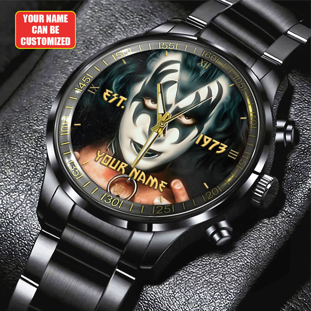 KISS Black Stainless Steel Watch HUANNM4878 Yuna