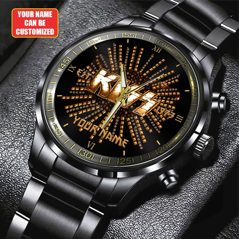 KISS Black Stainless Steel Watch HUANNM4879 Yuna