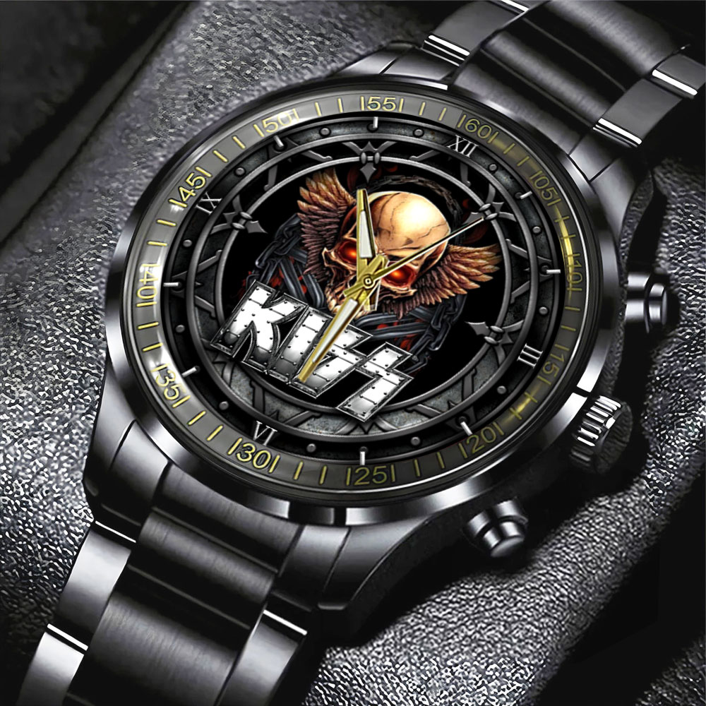 KISS Black Stainless Steel Watch GNE311 1