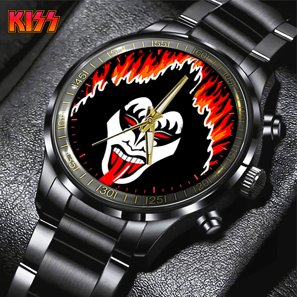 KISS Black Stainless Steel Watch GNE714 mk1