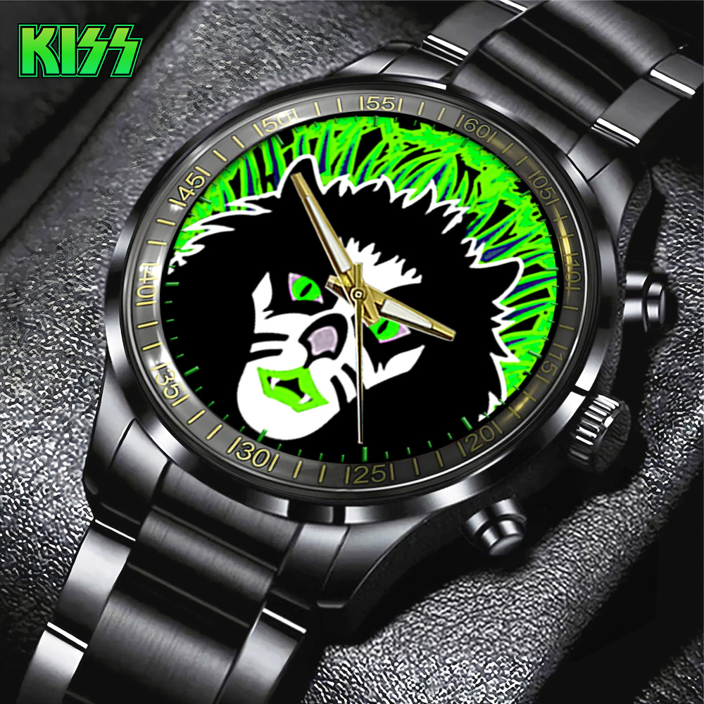 KISS Black Stainless Steel Watch GNE715 mk1
