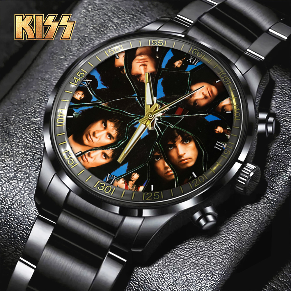 KISS Black Stainless Steel Watch GNE804 mk1
