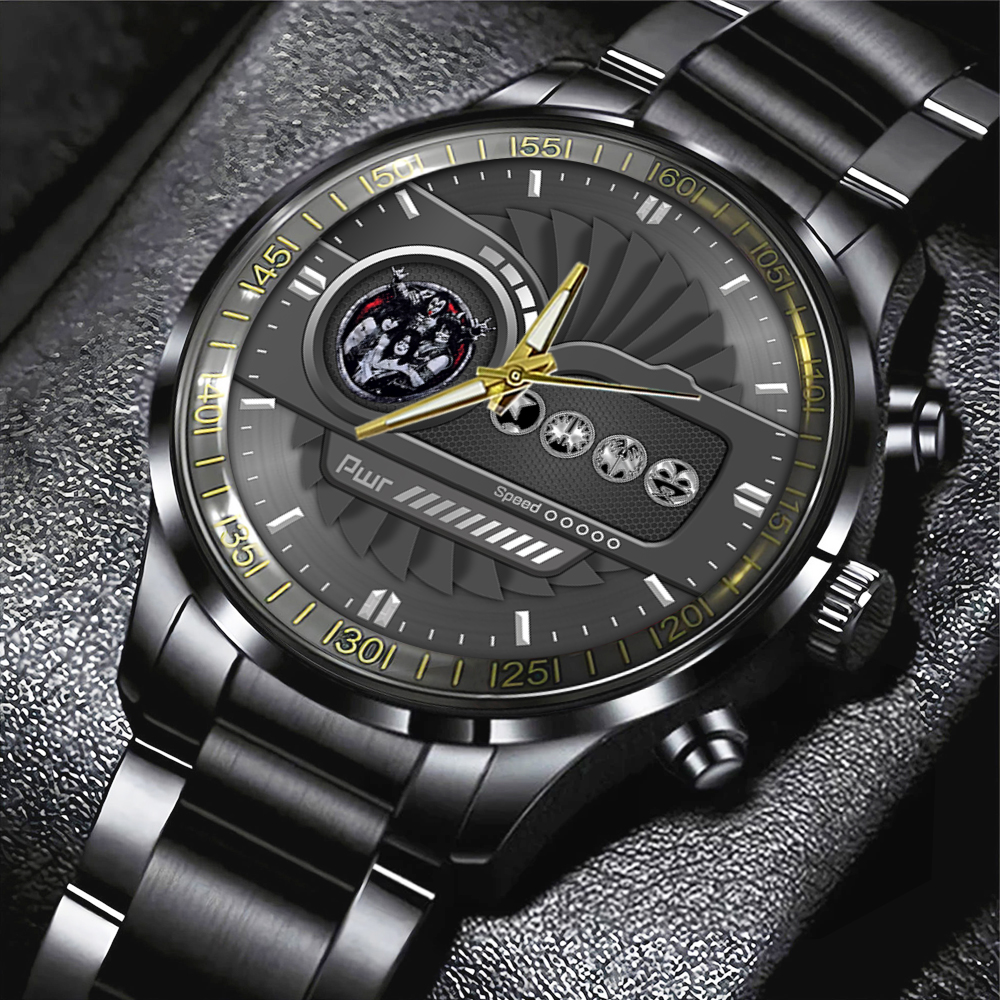 KISS Black Stainless Steel Watch HOATT5627