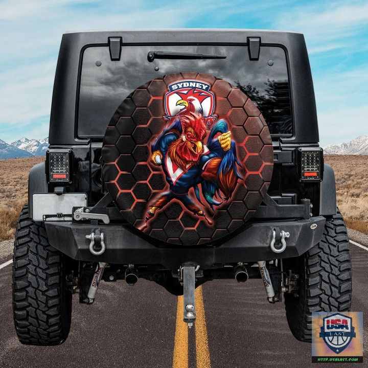 KZWfKqUd BDT270522 12xxxSydney Roosters NRL Mascot Spare Tire Cover