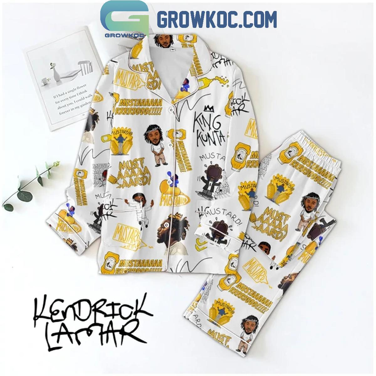 Kendrick Lamar Mustard Not Like Us Not Enough Polyester Pajamas Set 1 AvmsV