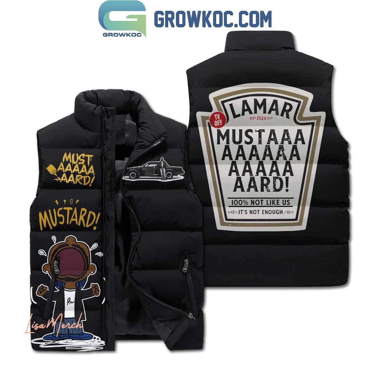 Kendrick Lamar Mustard Not Like Us Sit Down Be Humble Sleeveless Puffer Jacket 1 hl9By