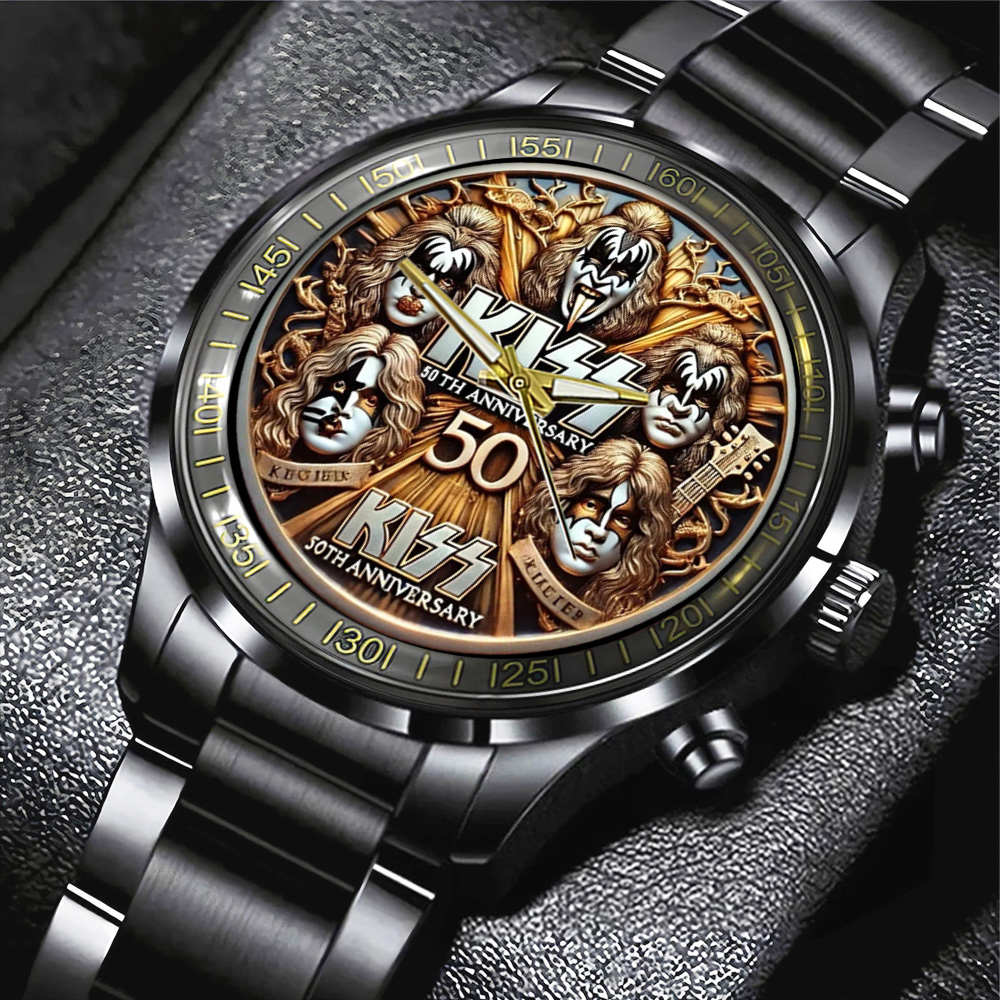 Kiss Band Black Stainless Steel Watch MAITM10696