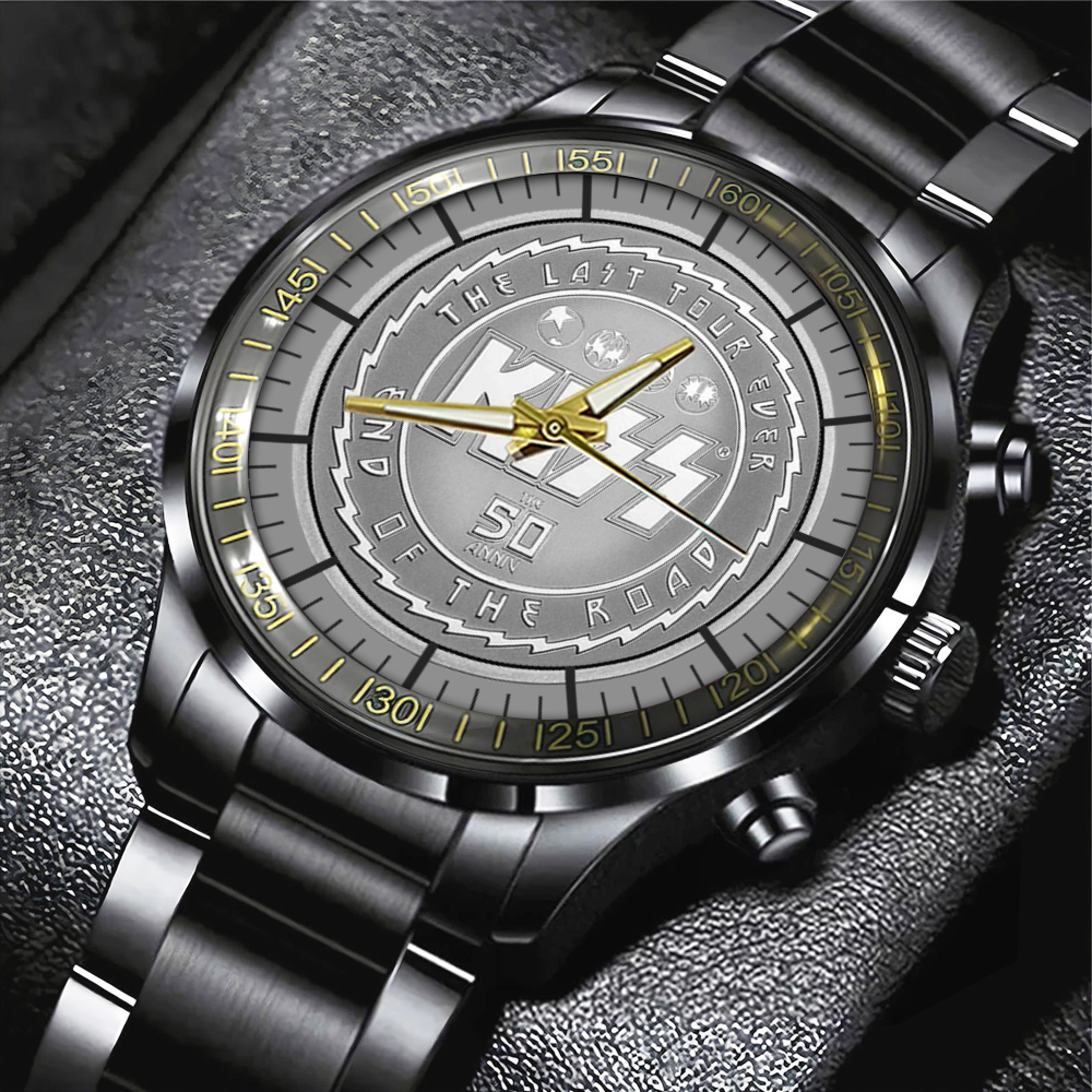 Kiss Band Black Stainless Steel Watch MAITM6503