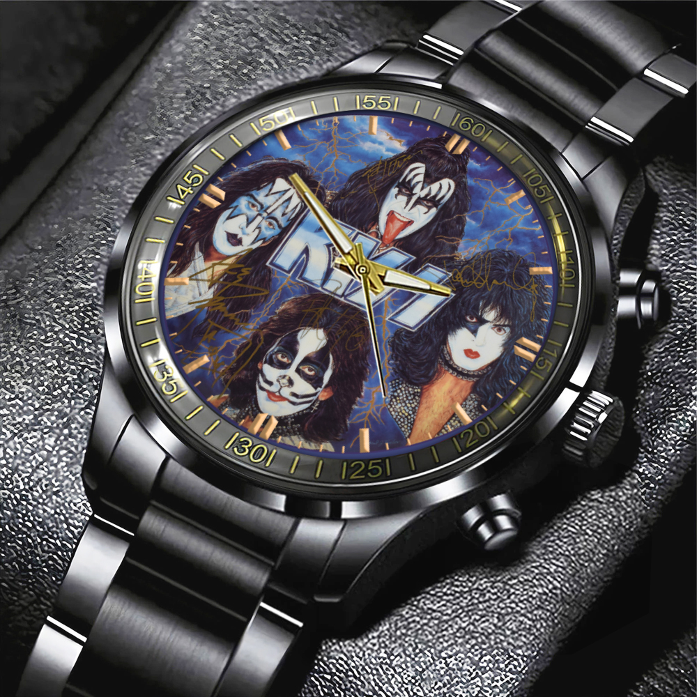 Kiss Band Black Stainless Steel Watch MAITM7067