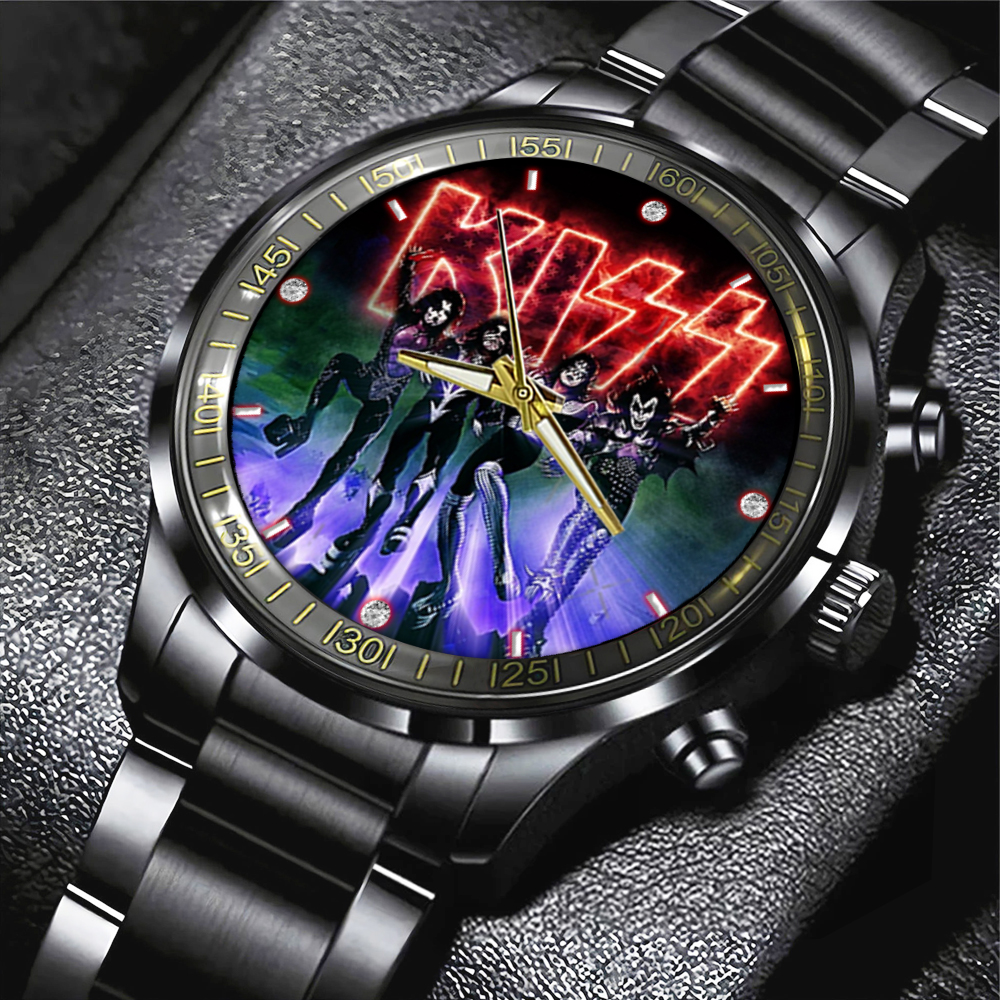 Kiss Band Black Stainless Steel Watch MAITM7383