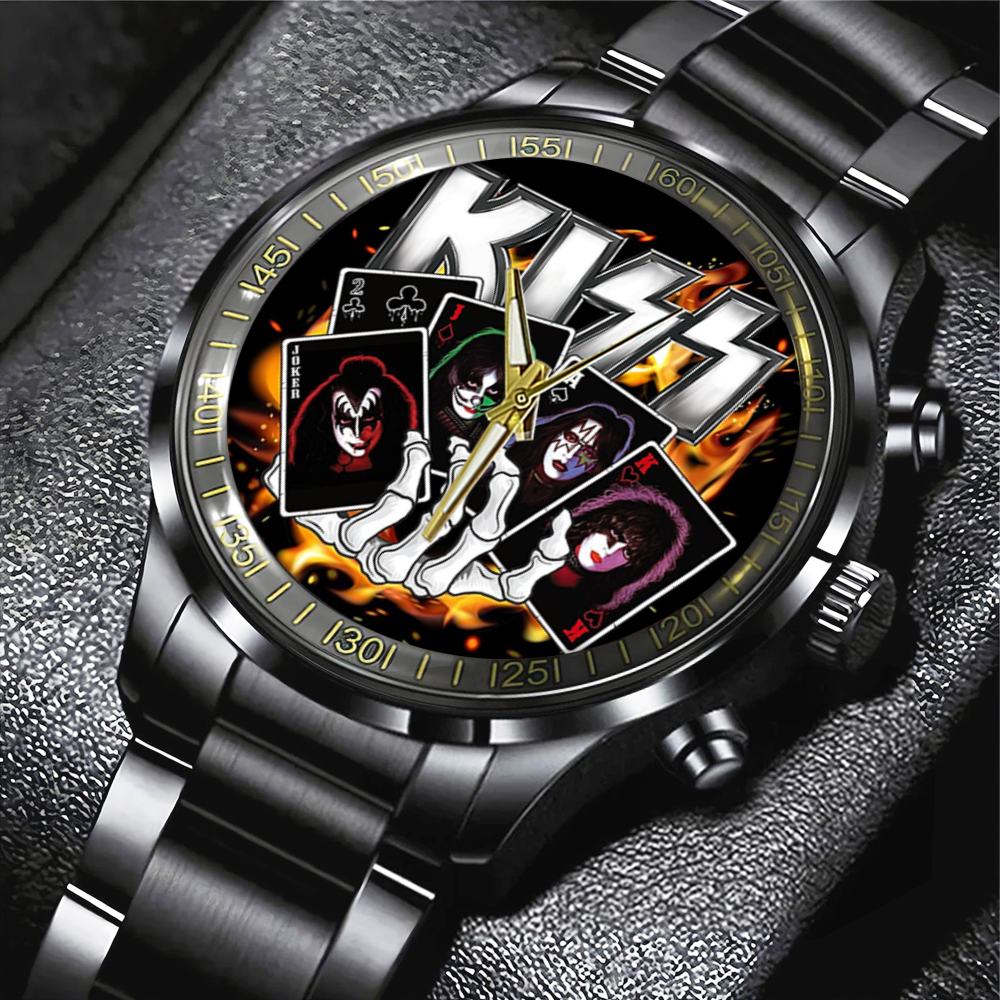 Kiss Band Black Stainless Steel Watch MAITM7459
