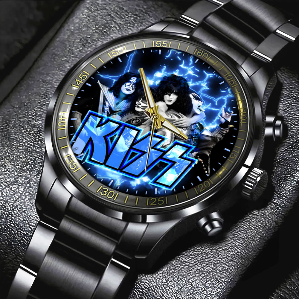 Kiss Band Black Stainless Steel Watch MAITM7460 Linh