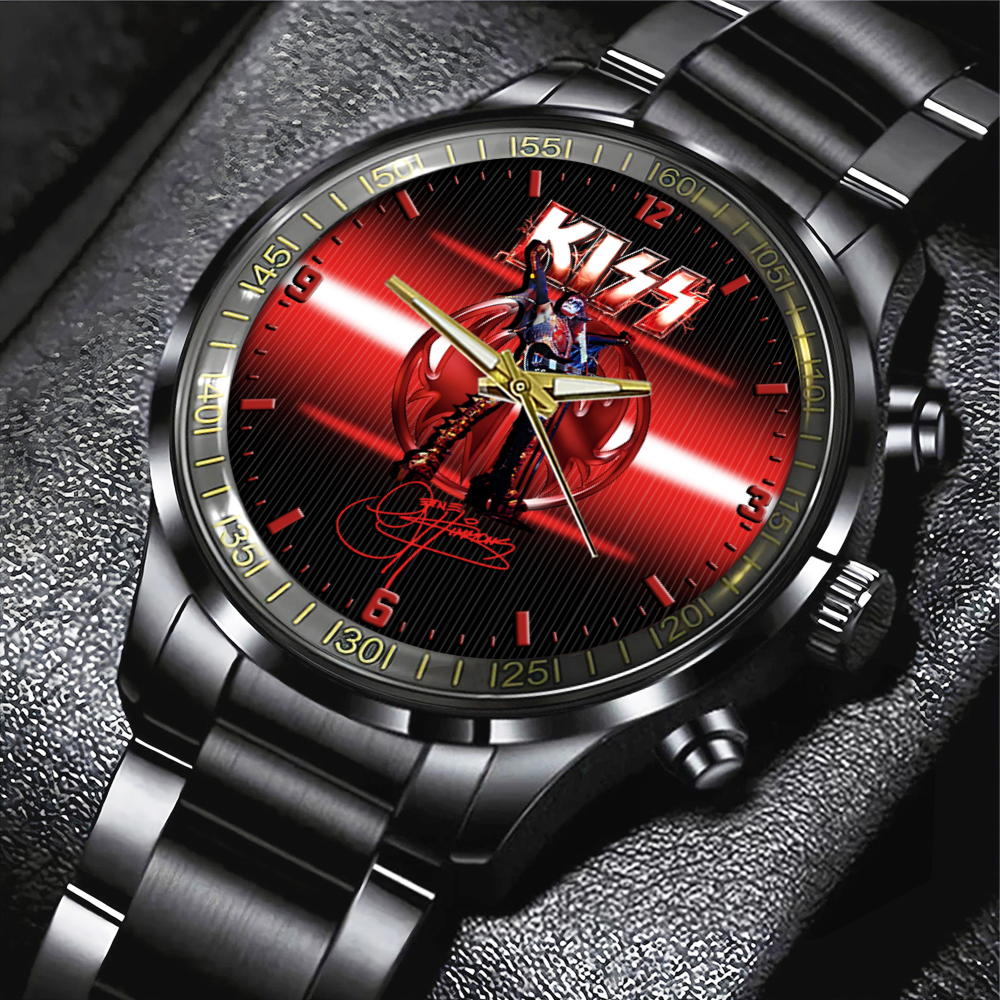 Kiss Band Black Stainless Steel Watch MAITM7547