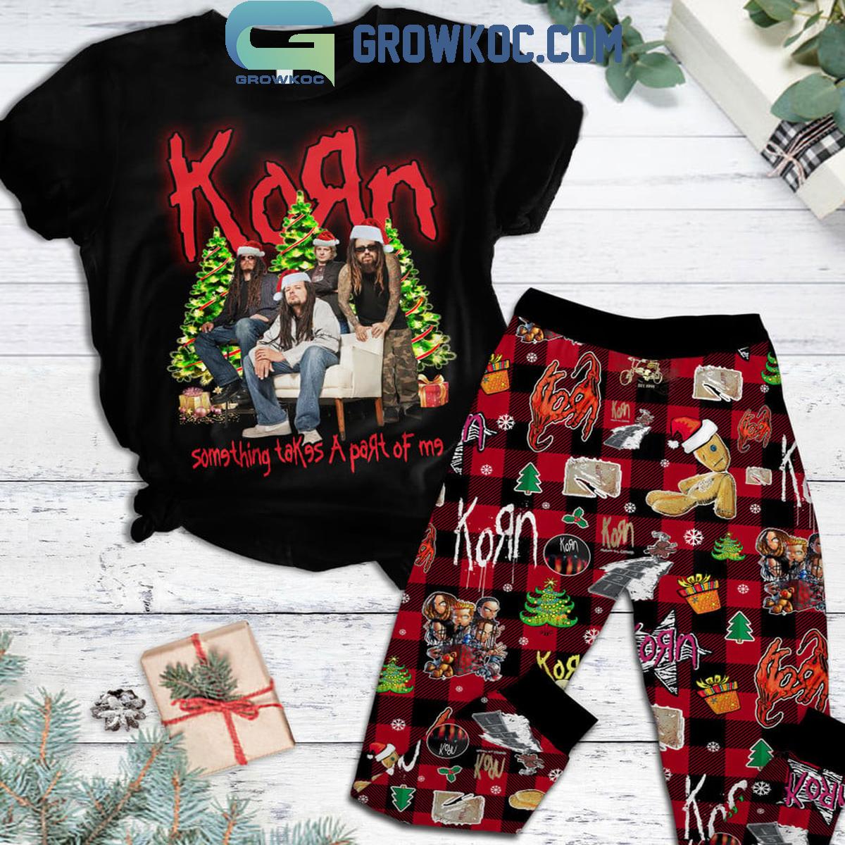 Korn Something Take Apart Of Me Christmas Fleece Pajamas Set 1 JaOgs