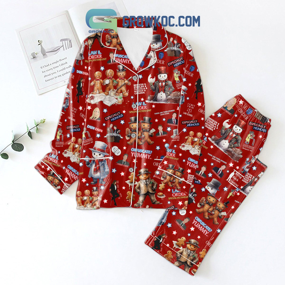 Law26Order Special Victims Unit Obfuscate Yummy Pajamas Set2B1 bXnxH