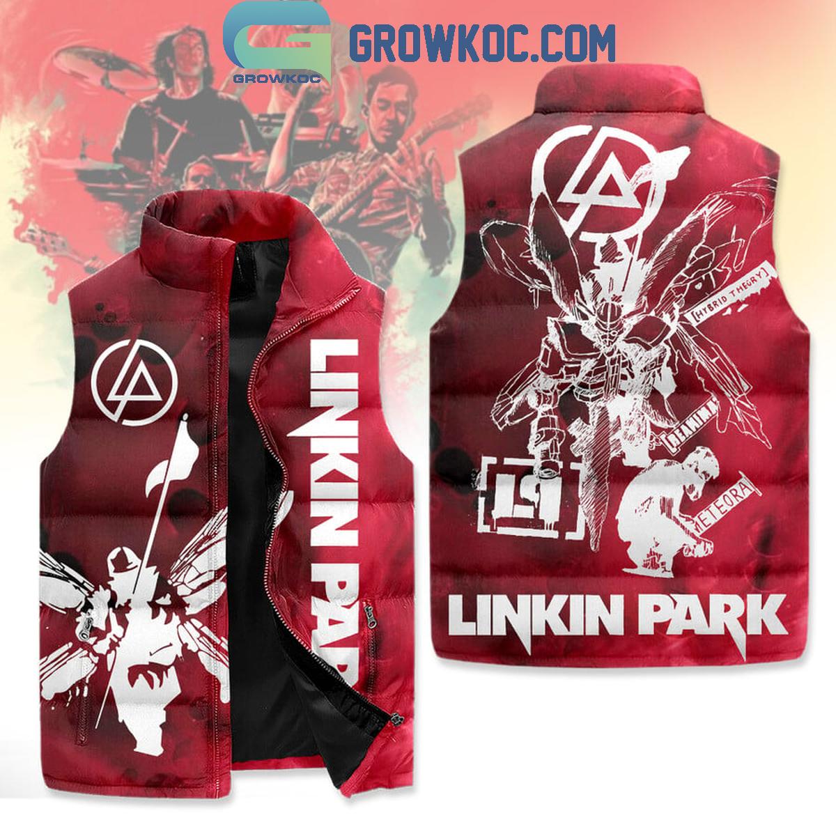 Linkin Park Arise From Zero Sleeveless Puffer Jacket 1 g05e3