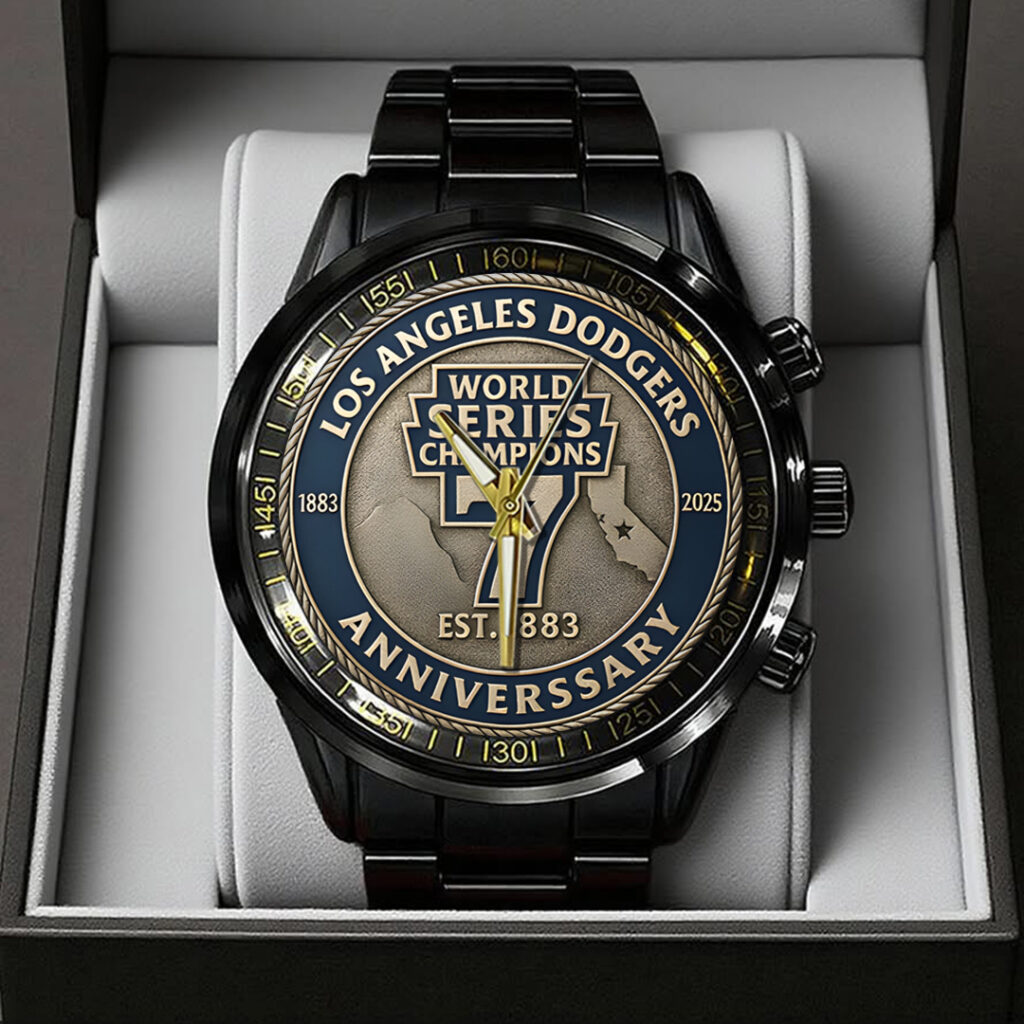 Los Angeles Dodgers 2025 Black Stainless Steel Watch TANTN16145 mk1 1024x1024 1