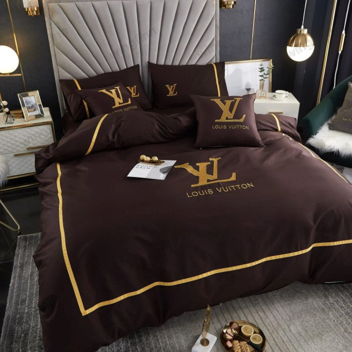 Luxury Louis Vuitton Logo on Grey Background Bedding Set 15ea38f3 3196 42c8 acd5 84a4c88c735e 1024x1024@2x