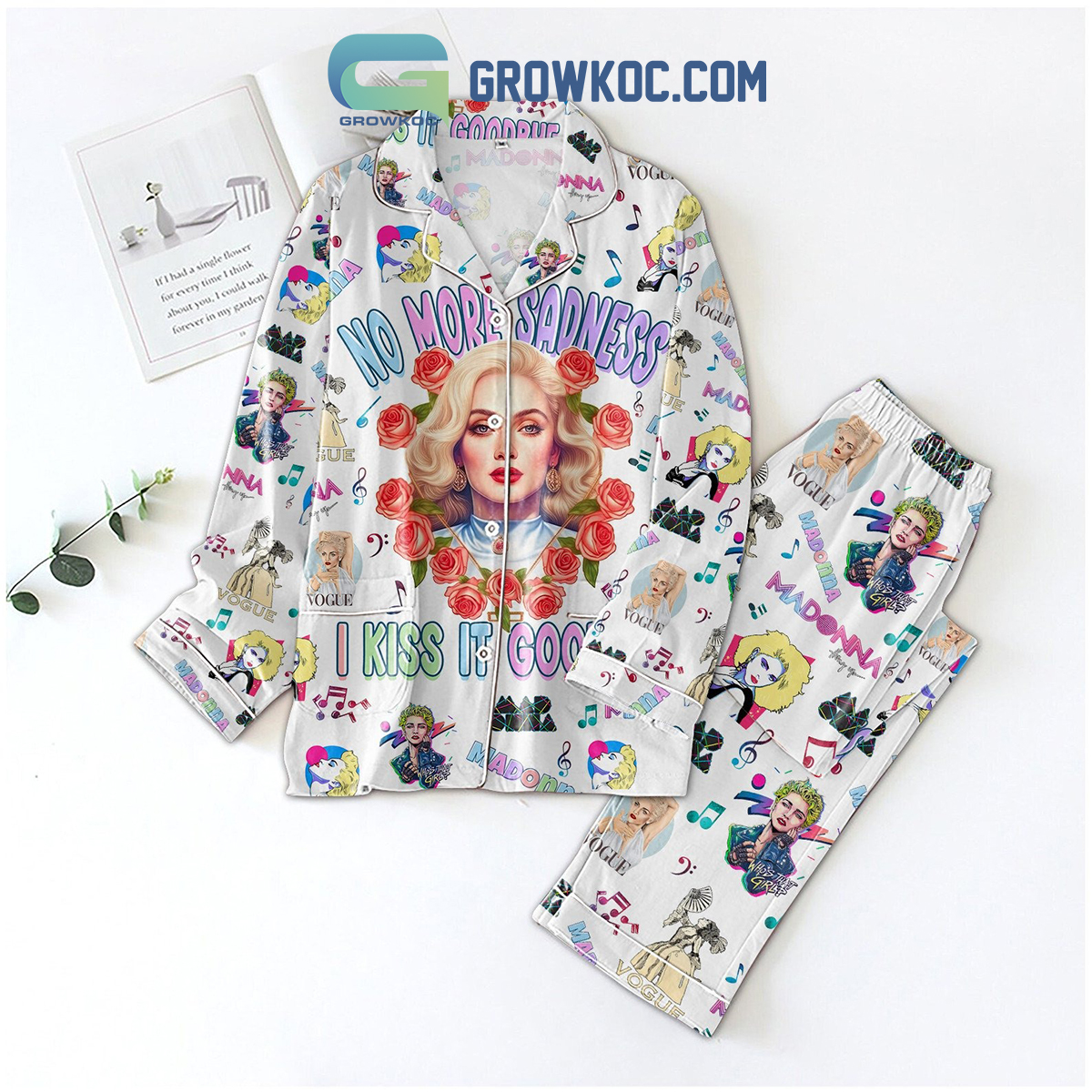 Madonna No More Sadness I Kiss It Goodbye Pajamas Set2B1 VMDUq