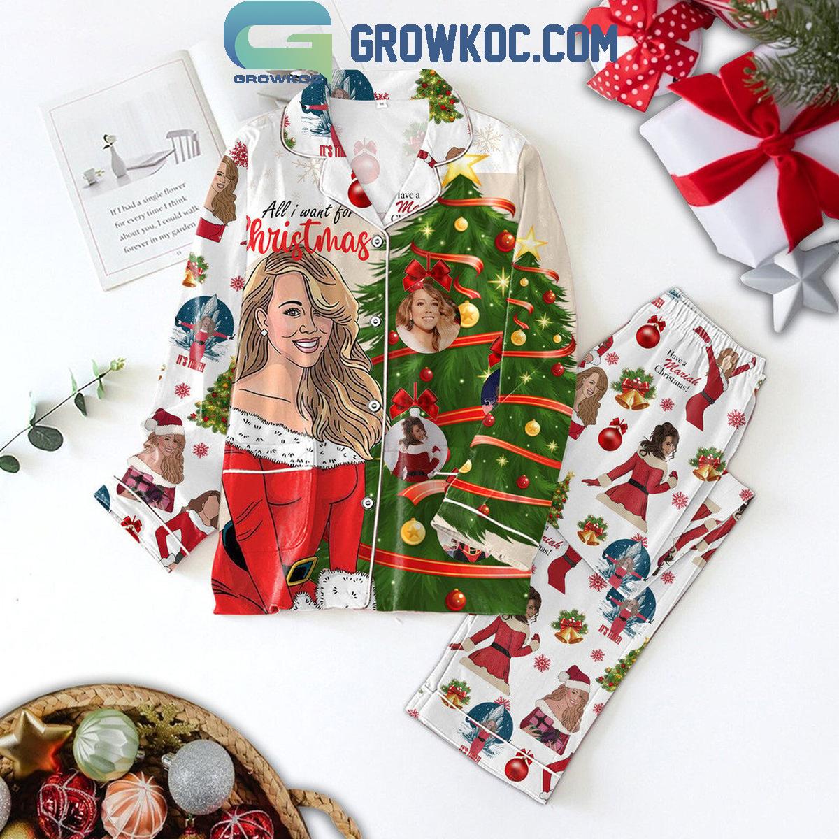 Mariah Carey Have A Mariah Christmas Polyester Pajamas Set 1 jlSU8