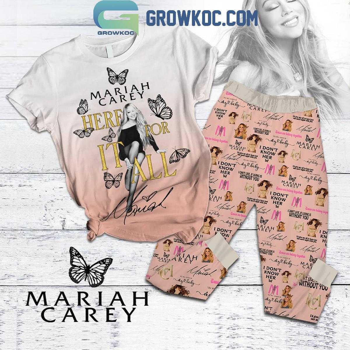 Mariah Carey Here For It All Fleece Pajamas Set 1 Lz8UD