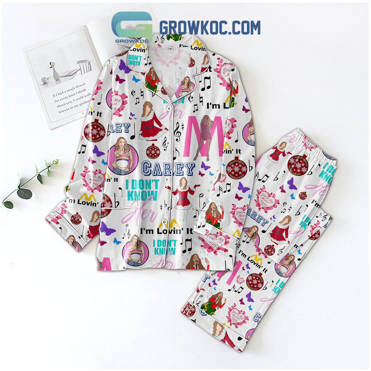 Mariah Carey Im Lovin It I Dont Know Pajamas Set2B1 mh7OD