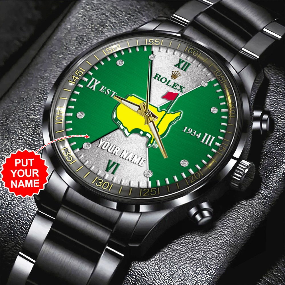 Masters Tournament x Rolex Personalized Black Stainless Steel Watch MAITM10535