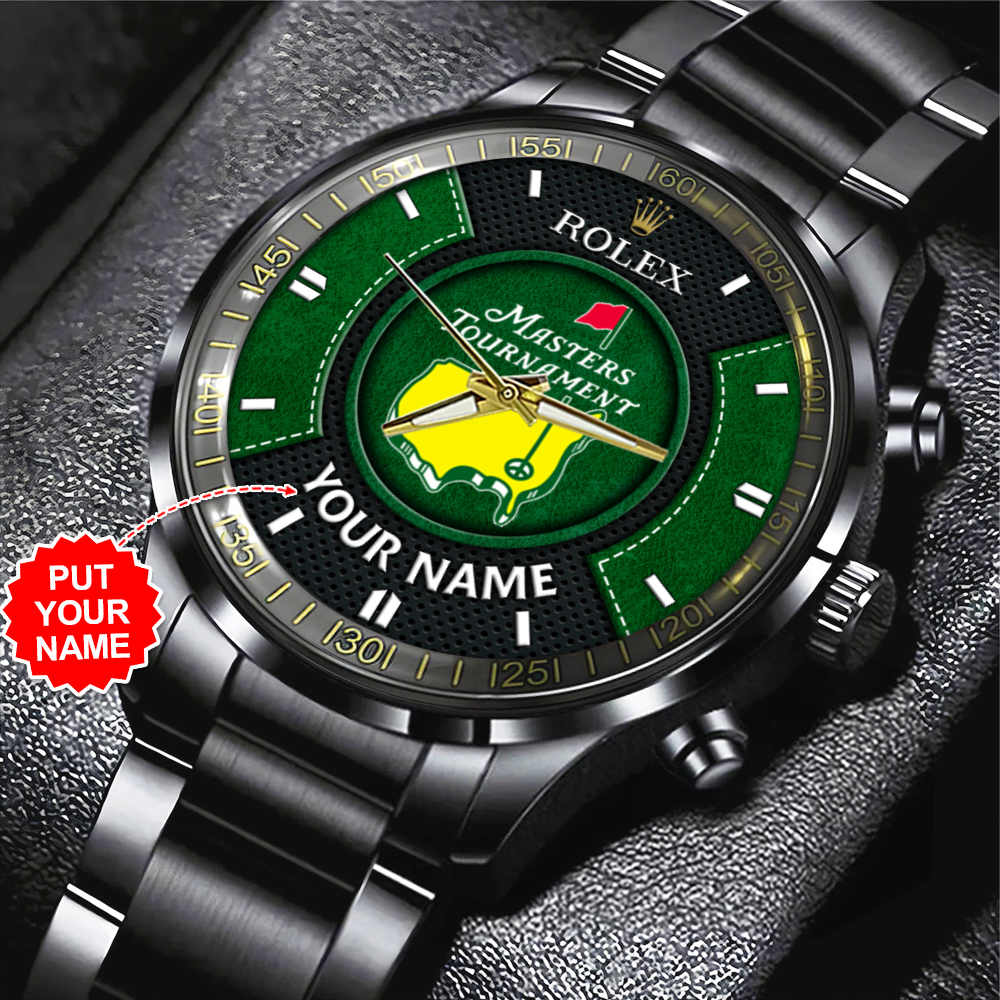 Masters Tournament x Rolex Personalized Black Stainless Steel Watch MAITM7630
