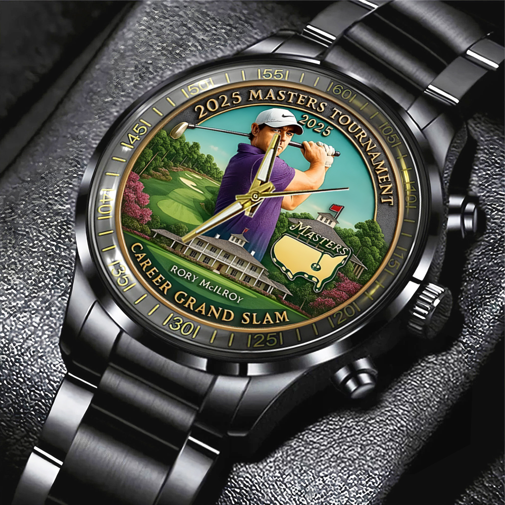 Masters Tournament x Rory McIlroy Black Stainless Steel Watch MAITM10739