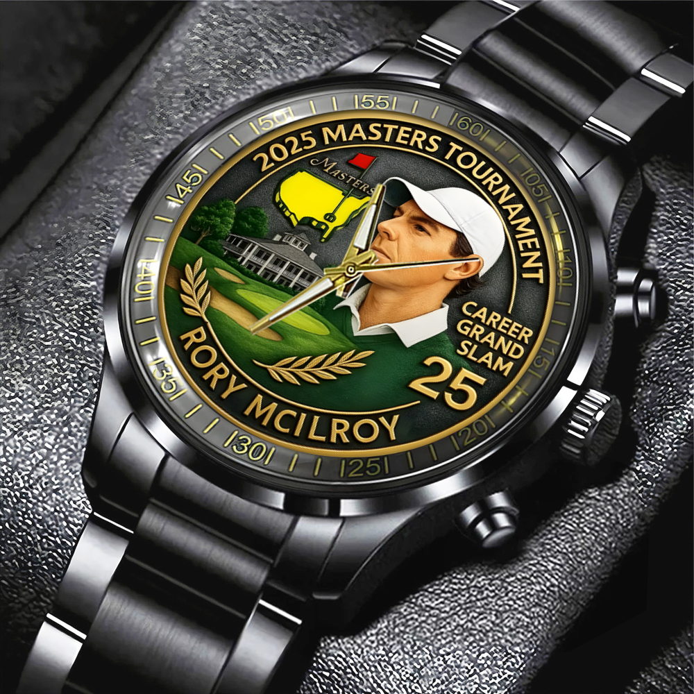 Masters Tournament x Rory McIlroy Black Stainless Steel Watch MAITM10740